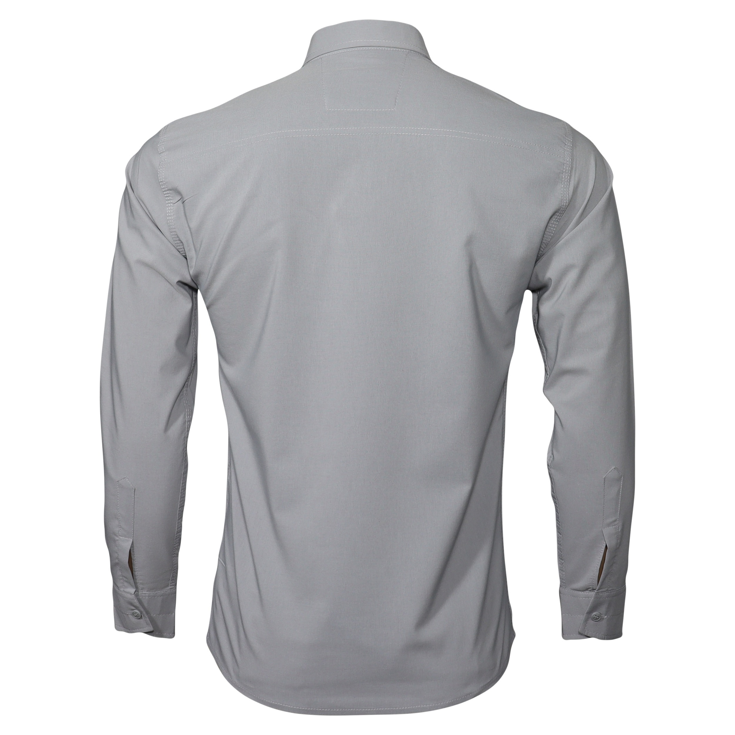 پیراهن آستین بلند مردانه مدل bn02 رنگ طوسی - تصویر 4