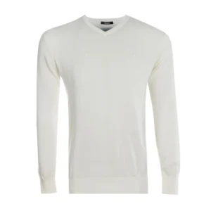 پلیور مردانه جوتی جینز مدل یقه هفت کد 122162 رنگ شیری روشن