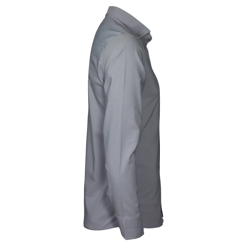 پیراهن آستین بلند مردانه مدل bn02 رنگ طوسی - تصویر 3